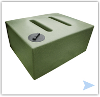 Ecosure Water Butt 1050 Litres V2 - Green Marble