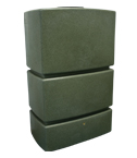 EcoPillar Water Butt 1275 Litres - Green Marble