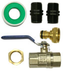  Shut Off Tap Kit c/w Hose Connector