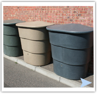 700 litre water butts