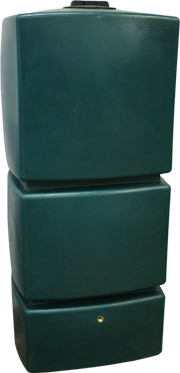 EcoPillar 800L Tall Water Butt Green