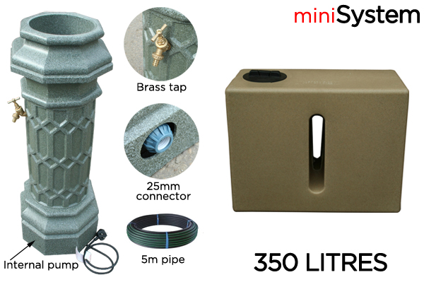 Rainwater Harvesting MiniSystem 350 Litre